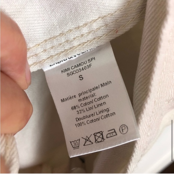 Zadig & Voltaire | NWT Kimo Neutral Camoflauge Jacket Neige Small - Picture 7 of 12